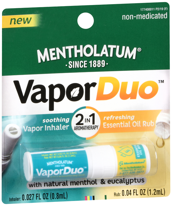 Mentholatum Vapor Duo 2-In1 Inhaler/Oil Rub Stick