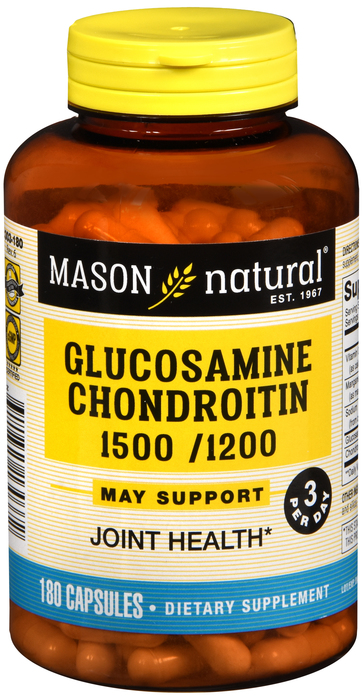 GLUCOSAMINE CHONDROITIN CAP 180CT MASON