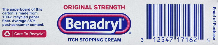 Benadryl Original Strength Itch Stopping Cream 1oz