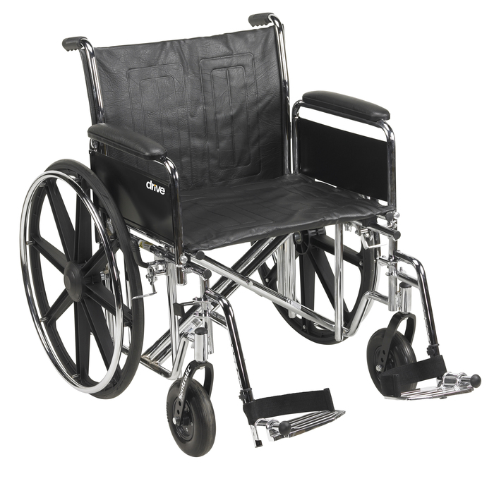 Wheelchair 22" Sentra Bariatric Heavy Duty Swingaway Footrests 450lb