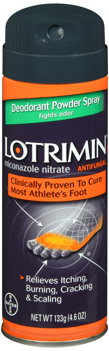 Lotrimin Miconazole Nitrate 2% Deodorant Powder Spray 4.6oz