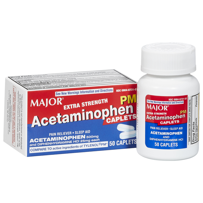 ACETAMINOPHEN PM-DIPHEN 500-25 MG CPL 50