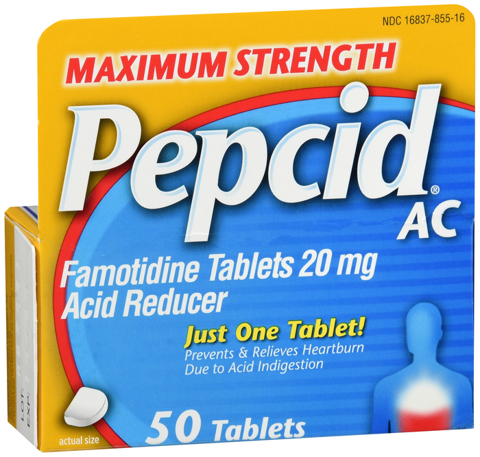 Pepcid AC Maximum Strength for Heartburn Prevention & Relief Tablets 50ct