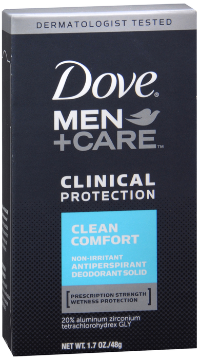 Dove Men + Clinical Care Clean Comfort Solid Deodorant 1.7oz