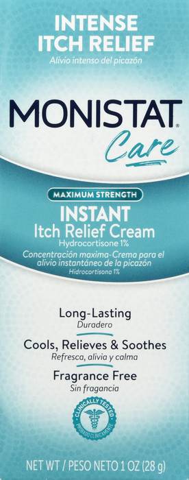 Monistat Care Maximum Strength Instant Itch Relief Cream 1oz