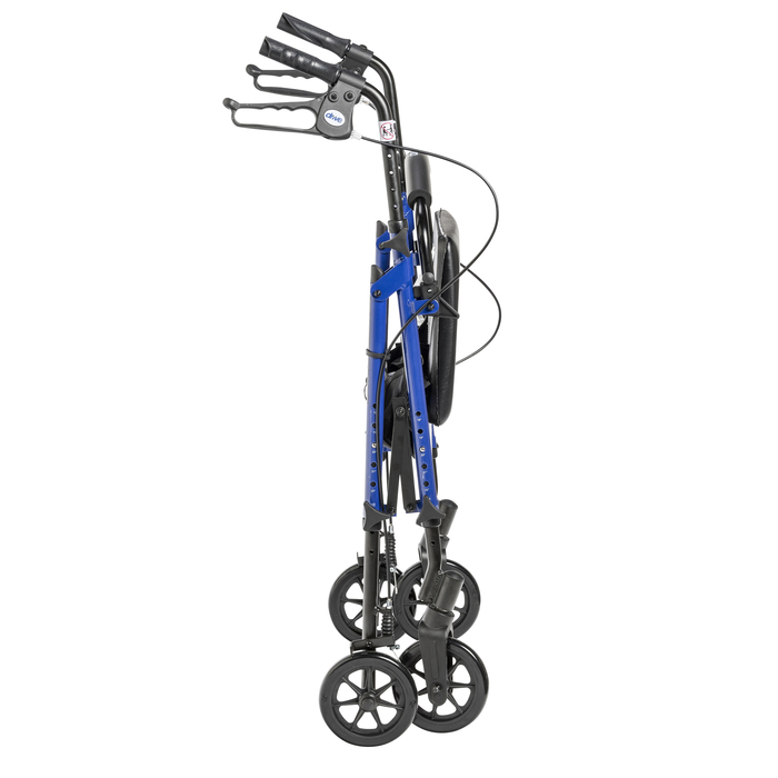 Rollator Aluminum Blue Adjustable Height