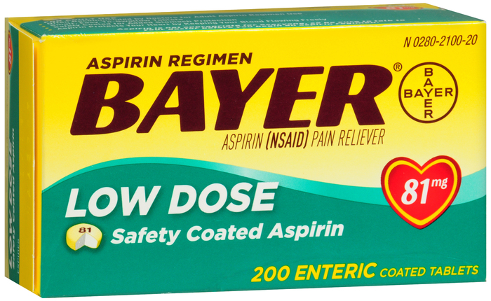 Bayer Low Dose Aspirin 81mg Safety Coated Tablets 200ct