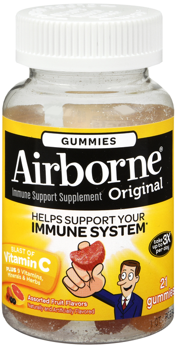 Airborne Assorted Fruit Vitamin C Gummies 21ct