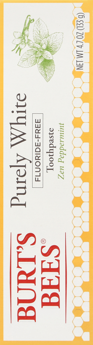 Burt's Bees Purely White Fluoride Free Toothpaste 7oz