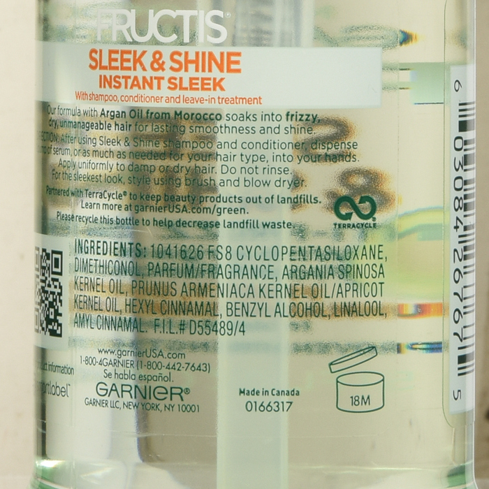 Garnier Fructis Sleek & Shine Anti-Frizz Serum 5.1oz