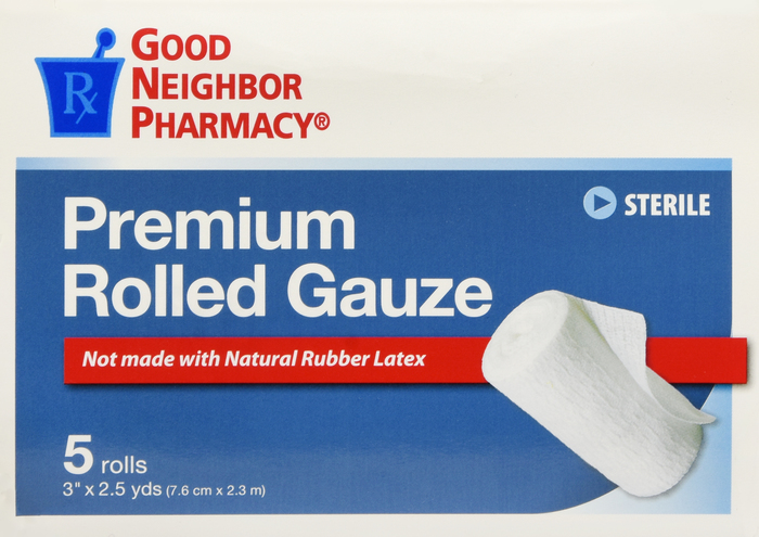 Good Neighbor Pharmacy Premium Rolled Gauze Value Size 5 rolls