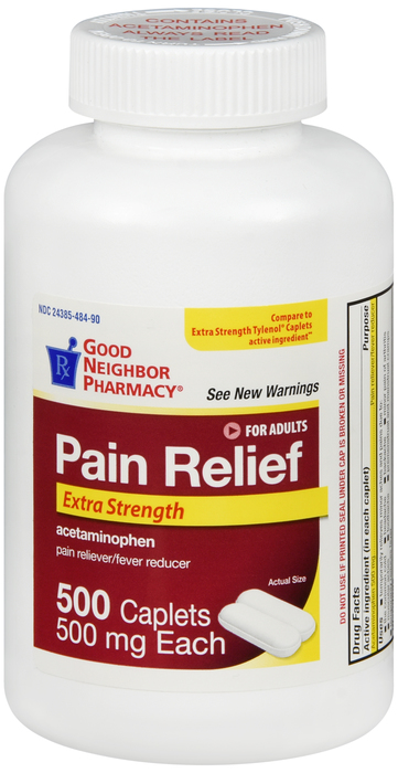 Good Neighbor Pharmacy Extra Strength Pain Reliever 500mg Caplets 500ct