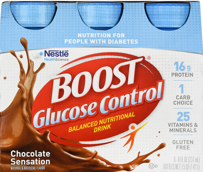 BOOST GLUCOSE CONTROL RTU CHOCOLATE RETL 4X6X8OZ