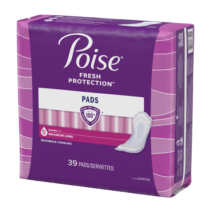 Poise Long Length Maximum Absorbency Pads 39ct