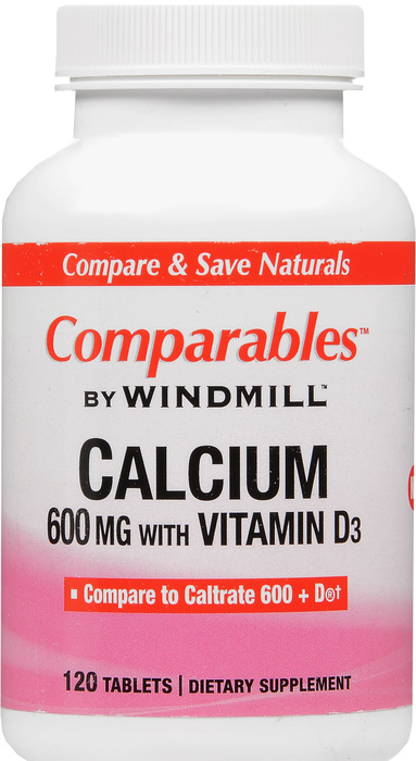 CALCIUM CARB+D 600MG TABLET 120CT WINDML