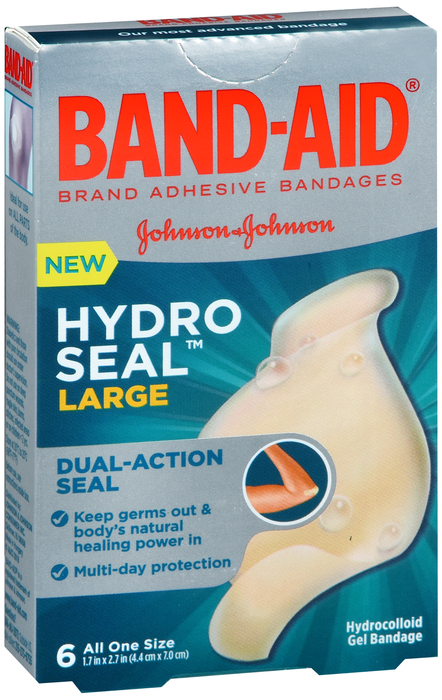 BAND-AID Hydro Seal Large All Purpose Adhesive Bandages 6ct