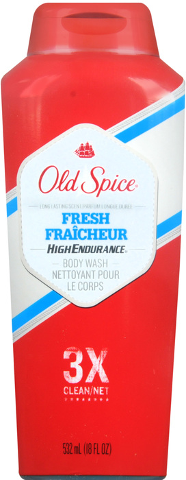 OLD SPICE BODY WASH HI ENDR FRESH 18OZ