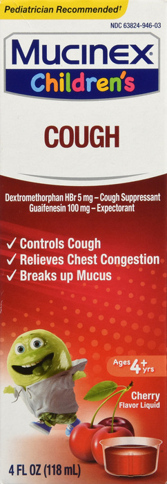 Children's Mucinex Cough Expectorant Cherry Liquid 4oz