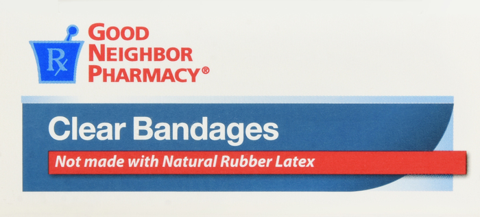 Good Neighbor Pharmacy Clear Bandages Â¾ x 3 inch 30ct