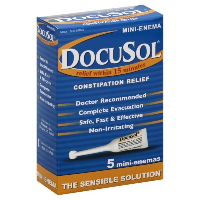 DOCUSOL LAXATIVE MINI ENEMA 5CT