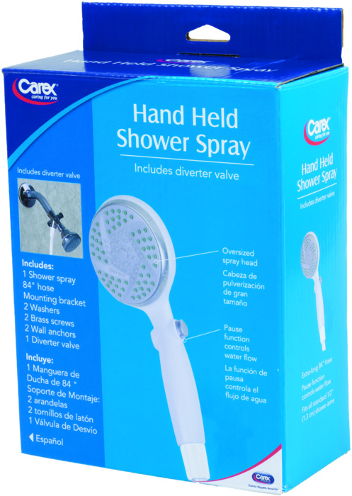 Carex Hand Held Shower Spray 1ct