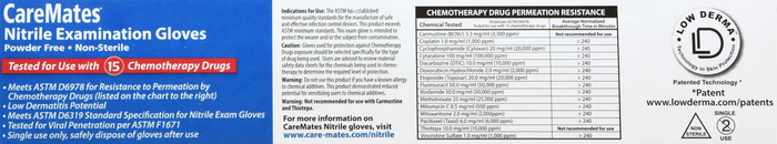 Gloves CareMates Nitrile Powder-Free S 100ct