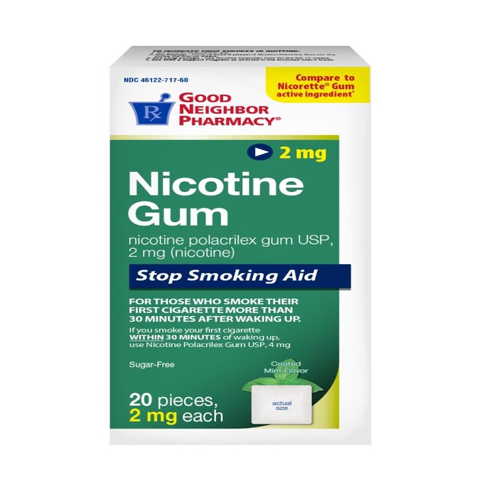 Good Neighbor Pharmacy Nicotine Gum 2mg Coated Mint 20ct