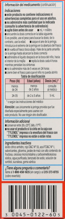 TYLENOL INFANT SUSP GRAPE 2OZ