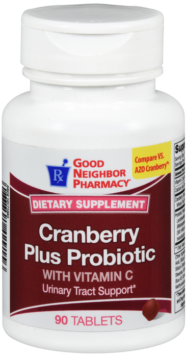 Good Neighbor Pharmacy Cranberry + Probiotic Tablets 90ct