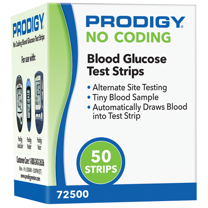 Prodigy No Code Test Strips Retail 50ct