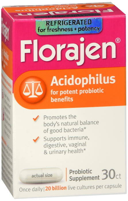 Florajen Acidophilus Capsules 30ct