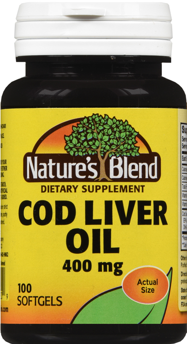 COD LIVER OIL SOFTGEL 100CT NAT BLEND