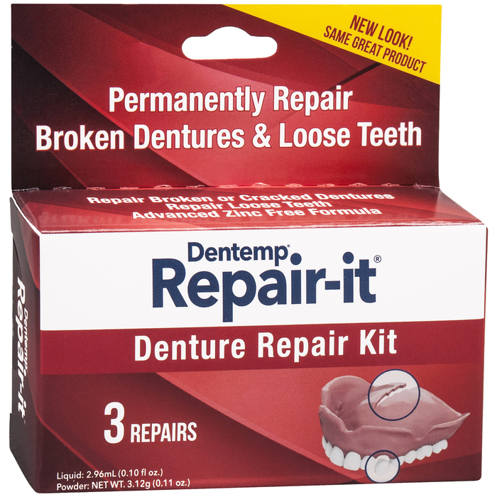 Dentemp Denture Repair Kit 3ct