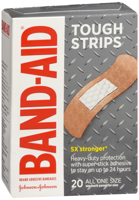 BAND-AID Tough Strips Adhesive Bandage, One Size 20ct