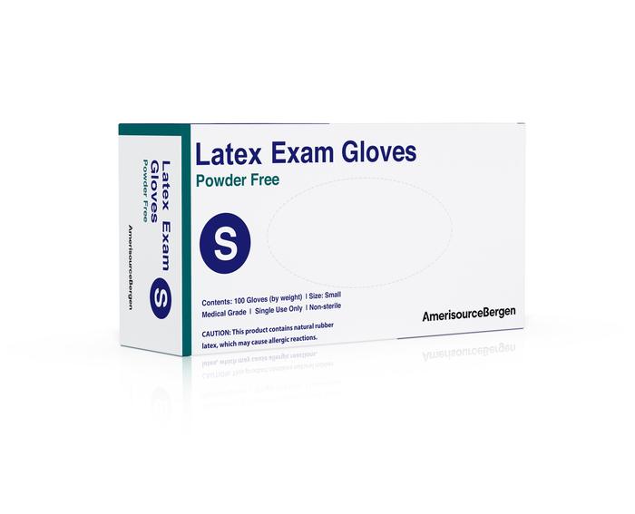 AmerisourceBergen Latex Exam Gloves Small 100ct