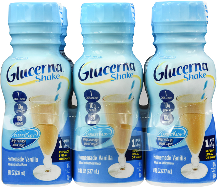 Glucerna Liquid Vanilla Shake 6x8oz