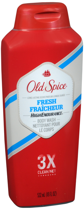 OLD SPICE BODY WASH HI ENDR FRESH 18OZ