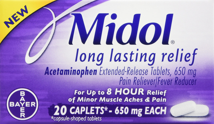 Midol Long Lasting Relief For relief of Menstrual Pain Caplets 20ct