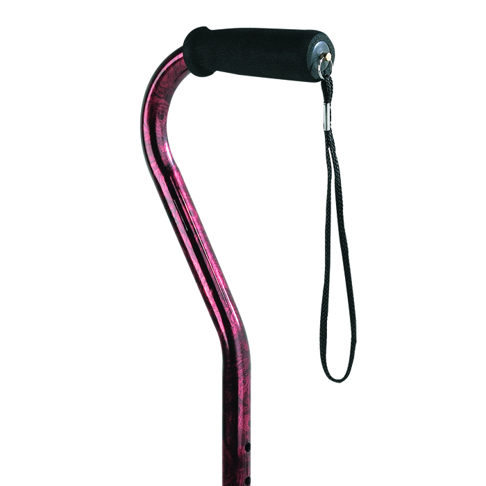 Cane Adjustable Designer Offset Red