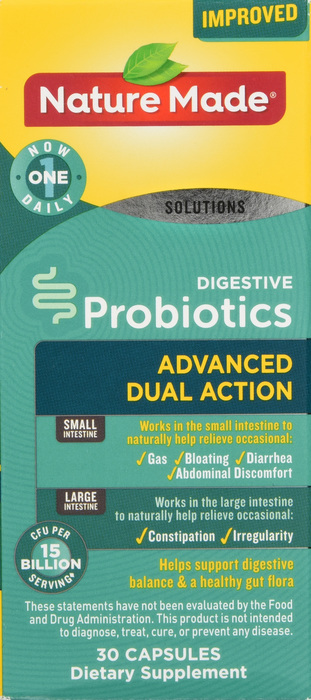 Nature Made DIGESTIV PROBIOTIC ADV CAPS 30ct