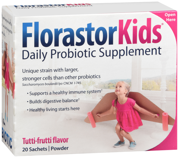 Florastor Kids Daily Probiotic Supplement 250mg Packets 20ct