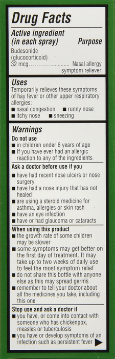 Good Neighbor Pharmacy Budesonide Nasal Spray 120 Sprays 8.43ml