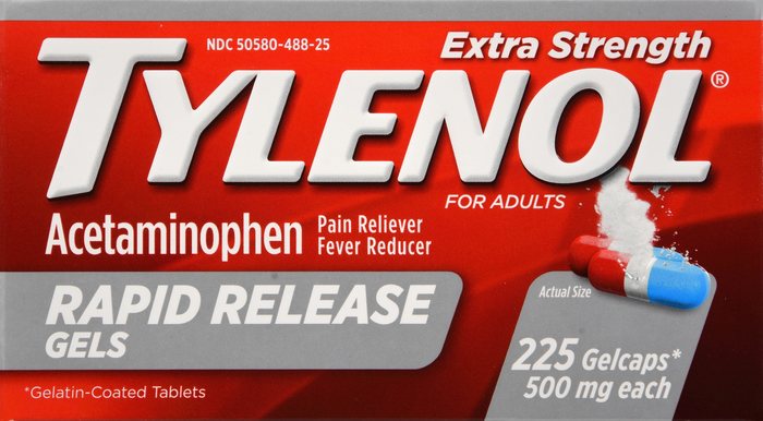 TYLENOL EXTRA STR RAPID RELEAS CAP 225CT