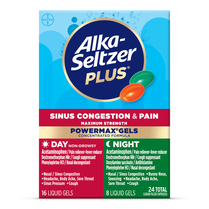 Alka-Seltzer Plus Day & Night PowerMax Gels 24ct