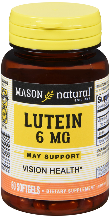 LUTEIN 6 MG SOFTGEL 60CT MASON