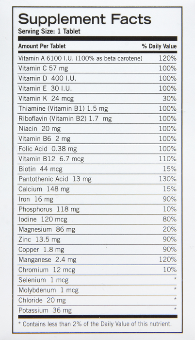 Geritol Multivitamin Nutrition Support Tablets 100ct