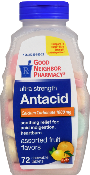 Good Neighbor Pharmacy Antacid Ultra Strength Assorted Fruit Chewable Tablets 72ct