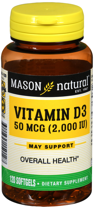 VIT D 2000IU SOFTGELS 120CT MASON