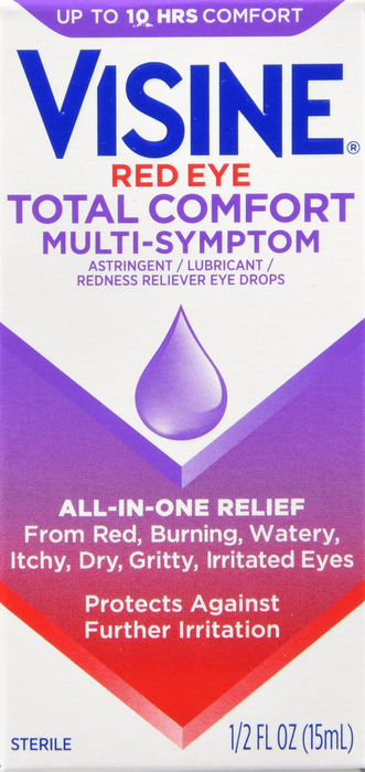 Visine Red Eye Total Comfort Multi-Symptom Eye Drops 0.5oz