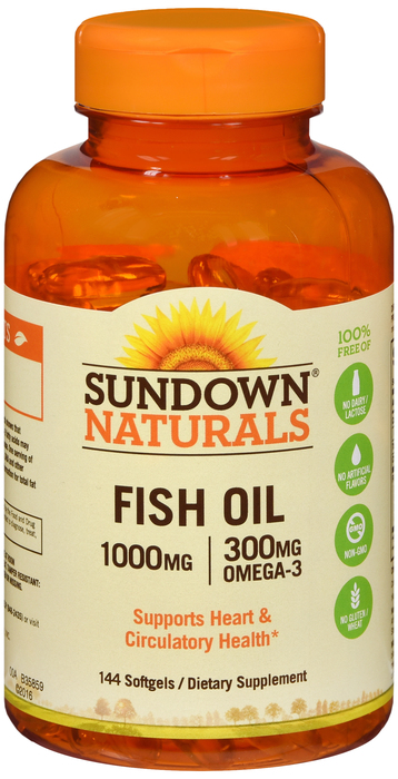 FISH OIL 1000MG SFC 144CT SUNDWN